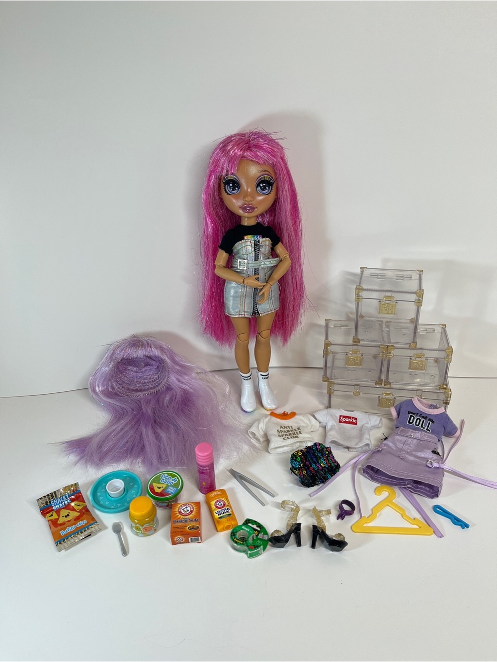 Rainbow High Fashion Doll Avery Styles Studio Accessories Clothes Wig Hair Toy